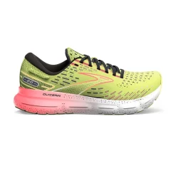 BROOKS Men's Glycerin 20 Running Shoe - Lime/Red/Ebony - Regular (D)