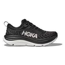 Hoka Men's Gaviota 5 Running Shoe - Black/White - Wide (2E)